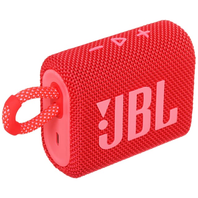 Товар Портативная колонка JBL GO3RED, моно, 4,2Вт, 2700 мАч, Bluetooth, встроенная ручка, красная