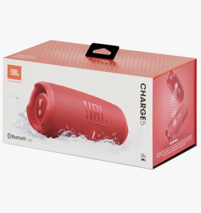 Товар Портативная акустика JBL Charge 5, Red, беспроводная, IP67, 7500 мАч