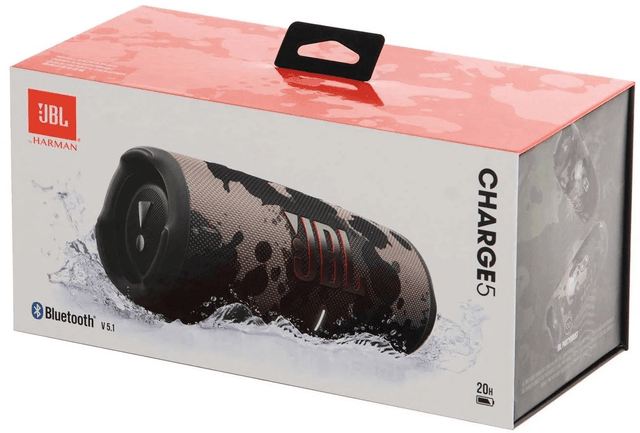 Товар Портативная акустика колонка JBL Charge 5, 40 Вт, камуфляж squad
