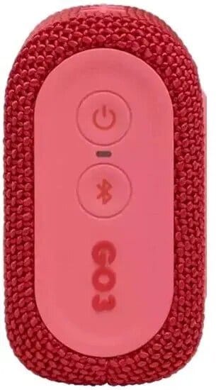 Товар Портативная колонка JBL GO3RED, моно, 4,2Вт, 2700 мАч, Bluetooth, встроенная ручка, красная