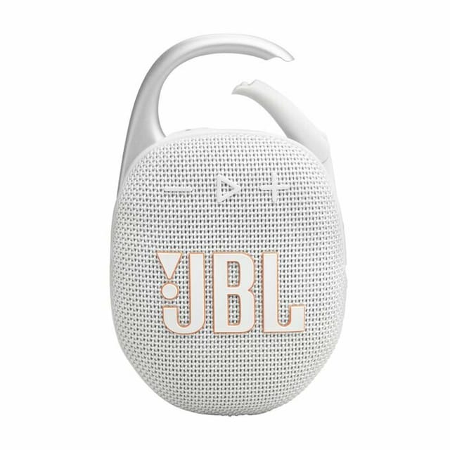 Товар Портативная колонка JBL Clip 5 White, Bluetooth, время работы 12ч