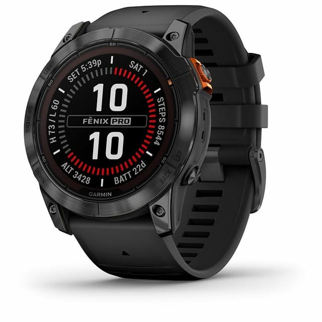 Товар Умные часы Garmin Fenix 7x pro solar Slate Gray / Black Band 010-02778-00