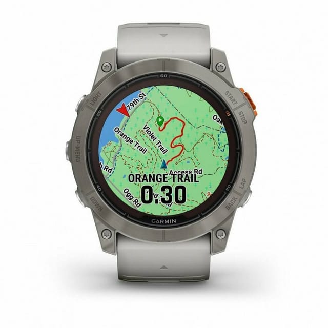 Товар Garmin Fenix 7X Pro Solar, Sapphire, Titanium, Gray/Orange Спортивные часы 010-02778-14