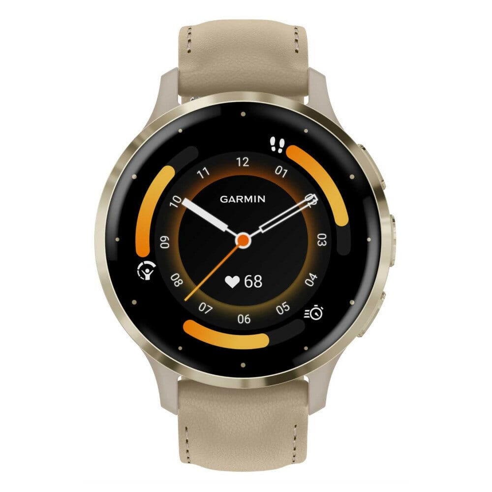 Товар Умные часы Garmin Venu 3S Soft Gold French Gray Leather 010-02785-55 010-02785-55