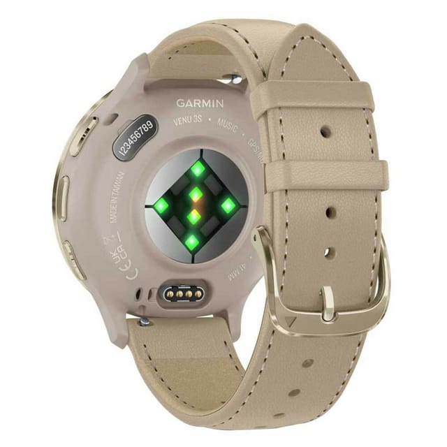 Товар Умные часы Garmin Venu 3S Soft Gold French Gray Leather 010-02785-55 010-02785-55