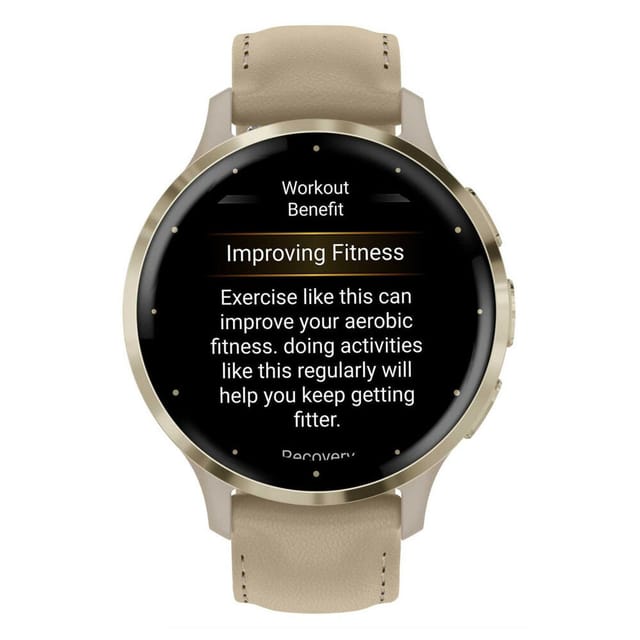 Товар Умные часы Garmin Venu 3S Soft Gold French Gray Leather 010-02785-55 010-02785-55