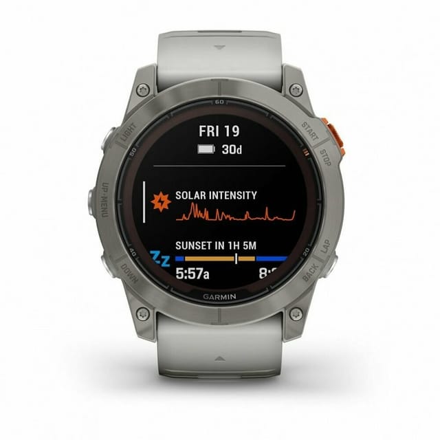 Товар Garmin Fenix 7X Pro Solar, Sapphire, Titanium, Gray/Orange Спортивные часы 010-02778-14