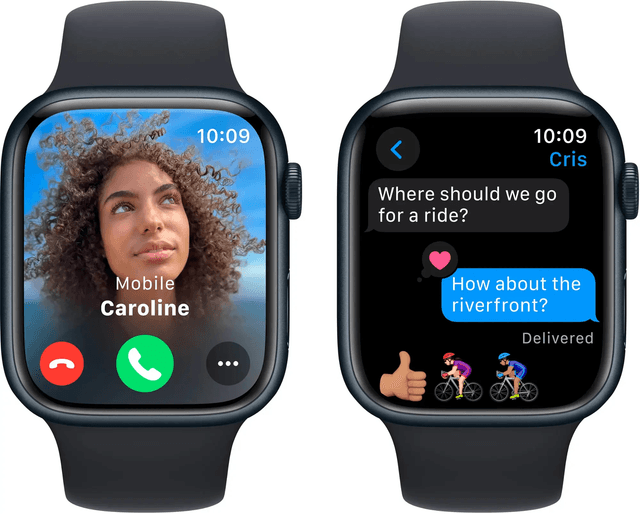 Товар Умные часы Apple Watch Series 9 45 мм Aluminium Case GPS, midnight/midnight sport band