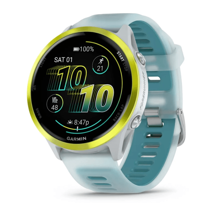 Товар Часы Garmin Forerunner 570 47 мм Amp Yellow / Translucent Whitestone / Turquoise (010-02971-01)