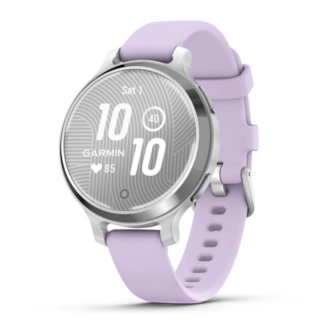 Товар Умные часы Garmin Lily 2 Active Silver with Purple Jasmine Silicone Band 010-02891-01