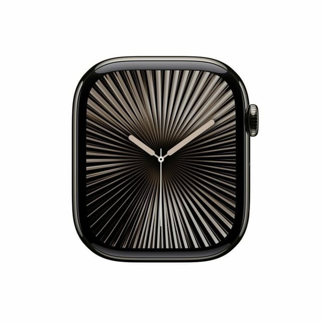 Товар Apple Watch S10 42 mm Slate Titanium Case with Slate Milanese Loop, черный/черный