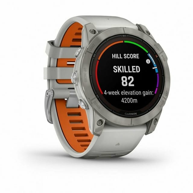 Товар Garmin Fenix 7X Pro Solar, Sapphire, Titanium, Gray/Orange Спортивные часы 010-02778-14