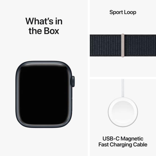 Товар Умные часы Apple Watch Series 9 41 мм Aluminium Case GPS, midnight/midnight sport loop