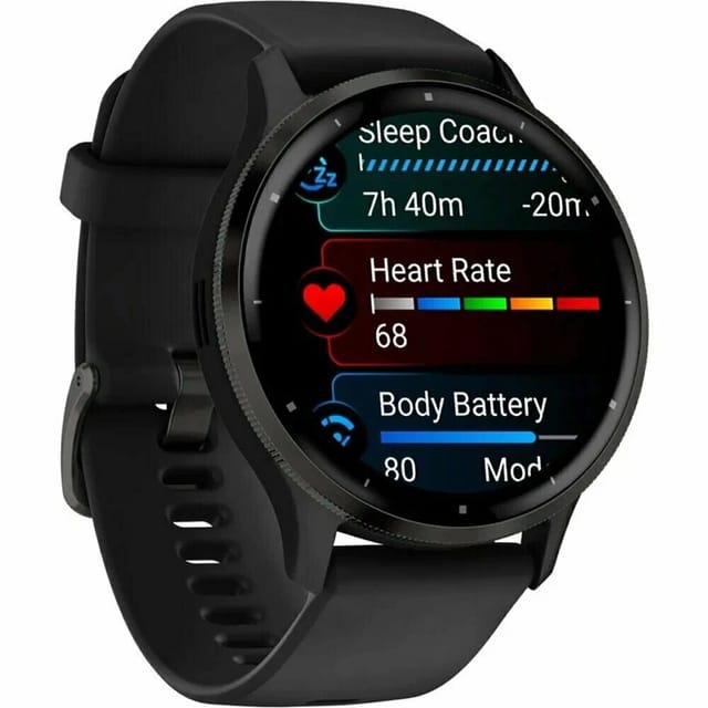 Товар Часы Garmin Venu 3 Black 010-02784-01, AMOLED, круглый корпус