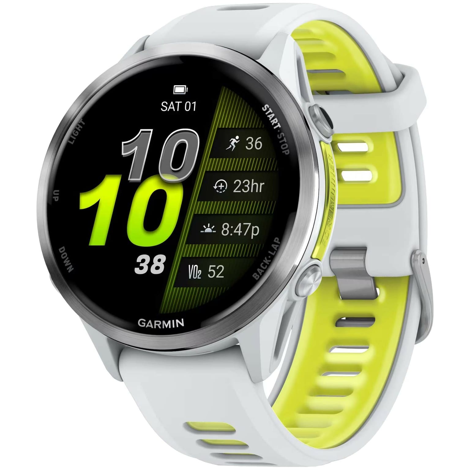 Товар Часы Garmin Forerunner 970 47MM White  010-02969-11, белые, влагозащита