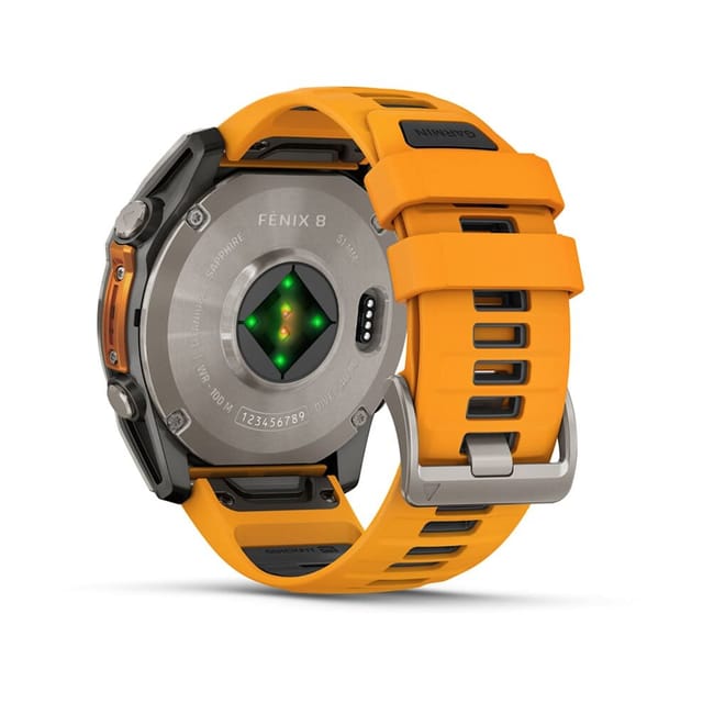 Товар Умные часы Garmin Fenix 8 Amoled Sapphire 51 mm Titanium Spark Orange 010-02905-11