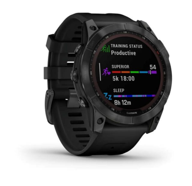 Товар Умные часы Garmin Fenix 7X Solar серый с черным ремешком 010-02541-01