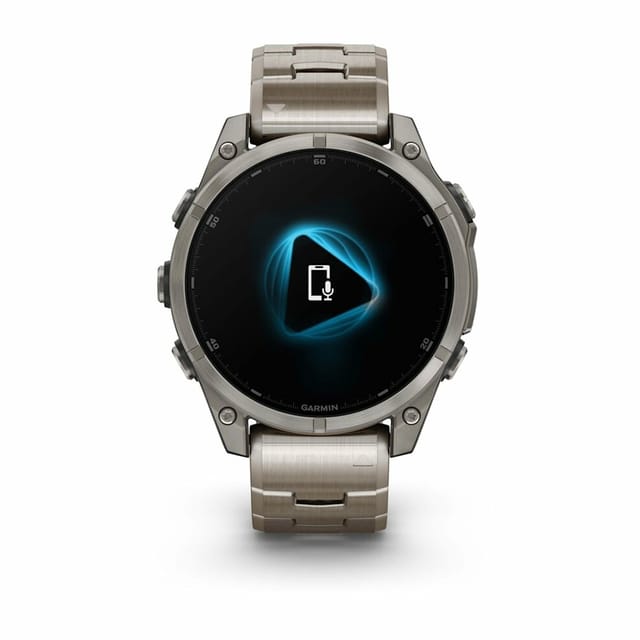 Товар Умные часы Garmin Fenix 8 47 мм AMOLED Sapphire, Titanium, светло-серый, титановый ремешок 010-02904-40