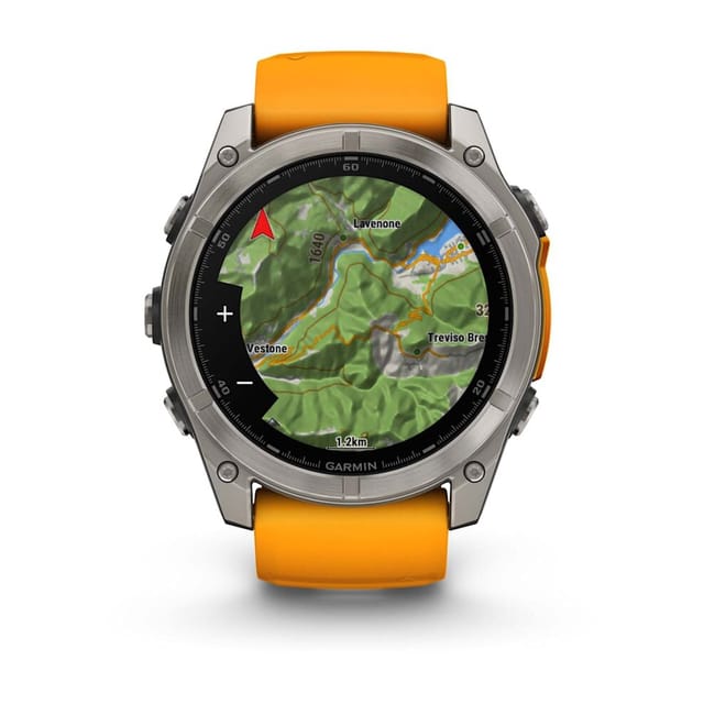 Товар Умные часы Garmin Fenix 8 Amoled Sapphire 51 mm Titanium Spark Orange 010-02905-11