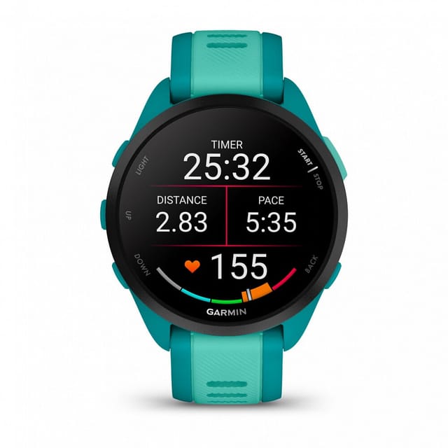 Товар Garmin Forerunner 165 Music, Turquoise/Aqua, спортивные часы, 010-02863-32
