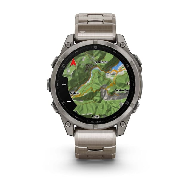 Товар Умные часы Garmin Fenix 8 47 мм AMOLED Sapphire, Titanium, светло-серый, титановый ремешок 010-02904-40