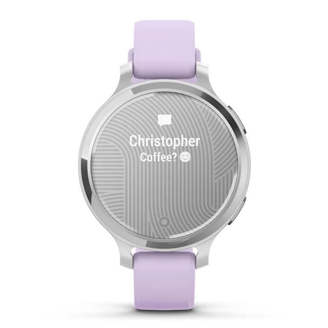Товар Умные часы Garmin Lily 2 Active Silver with Purple Jasmine Silicone Band 010-02891-01