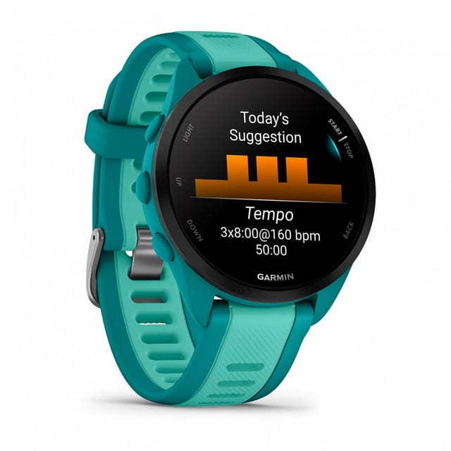 Товар Garmin Forerunner 165 Music, Turquoise/Aqua, спортивные часы, 010-02863-32