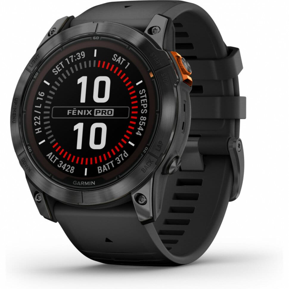 Товар Умные часы Garmin Fenix 7X Solar серый с черным ремешком 010-02541-01