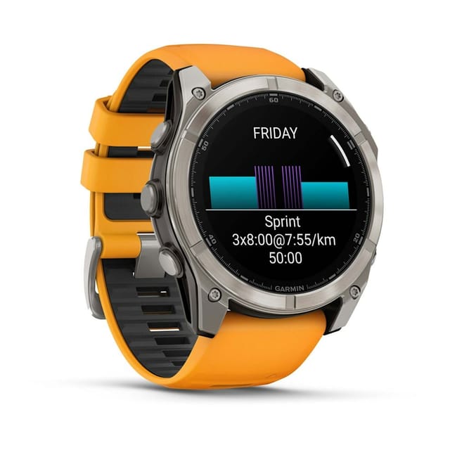 Товар Умные часы Garmin Fenix 8 Amoled Sapphire 51 mm Titanium Spark Orange 010-02905-11