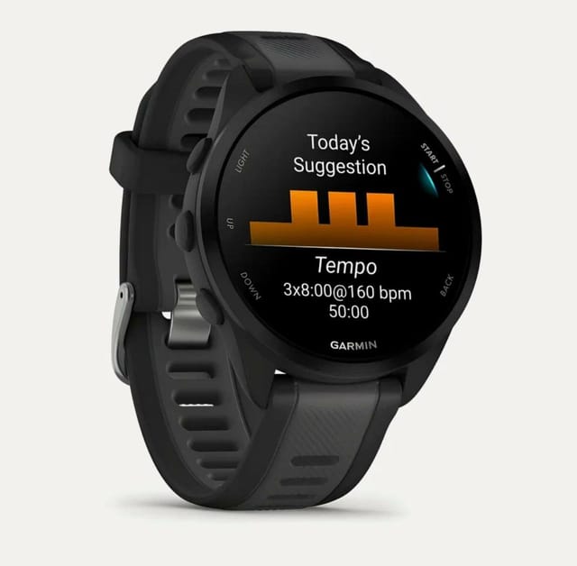 Товар Умные часы Garmin Forerunner 165 Amoled Music Black Slate 010-02863-30