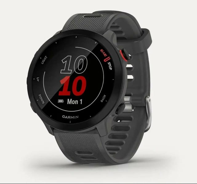 Товар Garmin ForeRunner 55 Montera Grey (010-02562-13) — спортивные умные часы