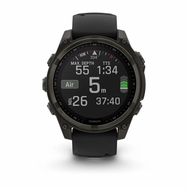 Товар Смарт-часы Fenix 8 47 mm, Solar Sapphire, Carbon Gray DLC Titanium with Black/Pebble Gray (010-02906-11)