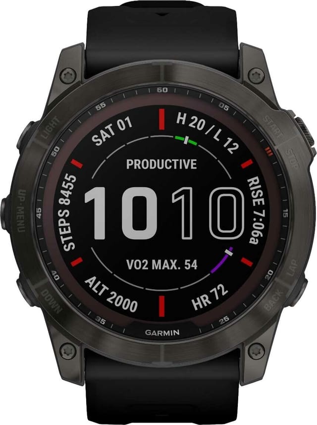 Товар Умные часы Garmin Fenix 7X Solar серый с черным ремешком 010-02541-01