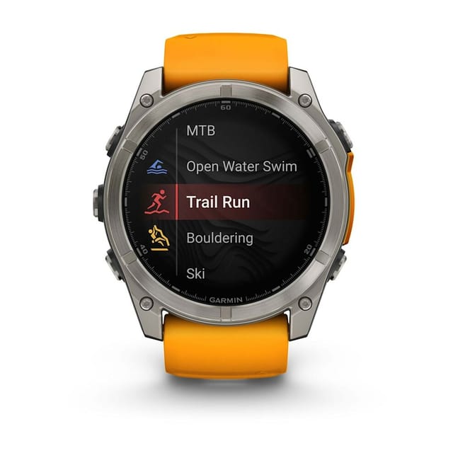 Товар Умные часы Garmin Fenix 8 Amoled Sapphire 51 mm Titanium Spark Orange 010-02905-11