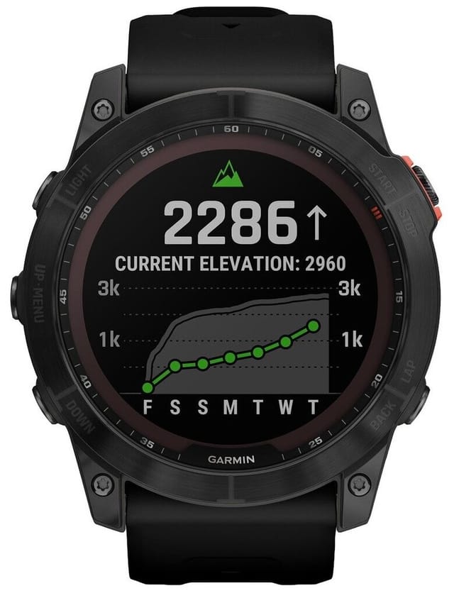Товар Умные часы Garmin Fenix 7X Solar серый с черным ремешком 010-02541-01