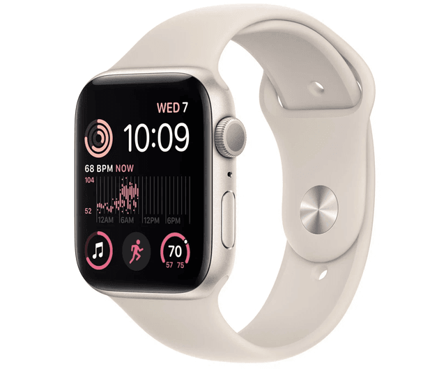 Товар Apple Watch SE 2 (2024) GPS 44mm Starlight Aluminium Case with Starlight Sport Band - M/L (MXEV3)