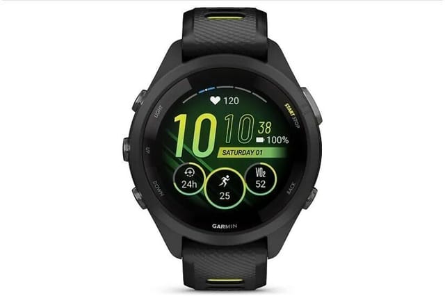 Товар Часы Garmin FORERUNNER 265S черный с черным ремешком 010-02810-13