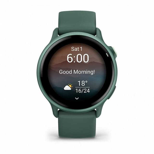 Товар Умные часы Watch Garmin Vivoactive 6 Metallic Jasper Green with Jasper Green Silicone (010-02985-02)