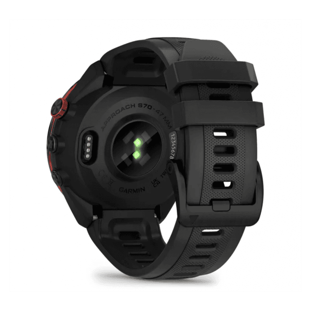 Товар Умные часы Garmin APPROACH S70 47mm BLACK CERAMIC BEZEL WITH BLACK SILICONE BAND (010-02746-12)