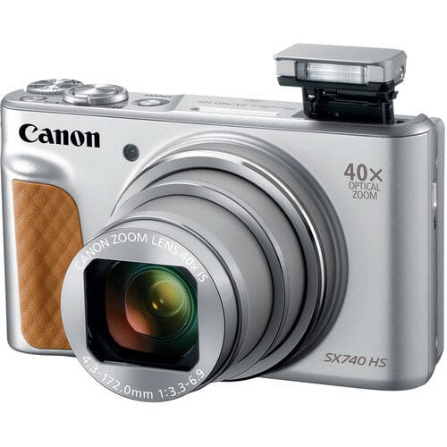 Товар Canon PowerShot SX740 HS Digital Camera – Silver, 40x Zoom, 4K Video, Excellent Condition