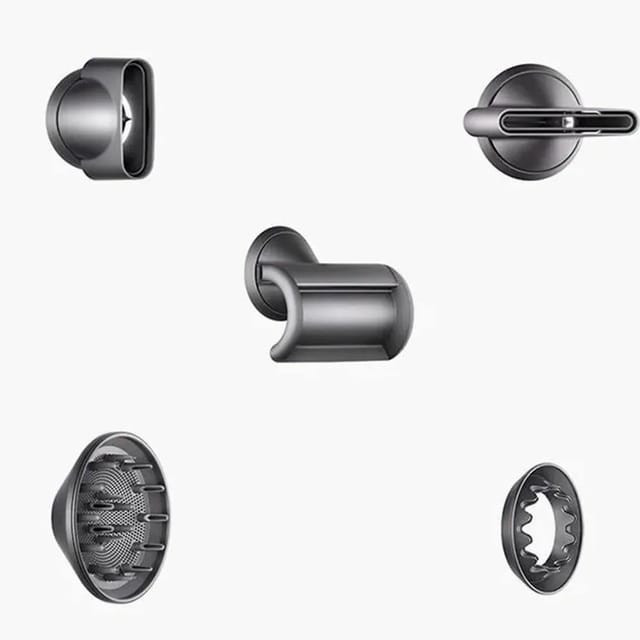 Товар Фен Dyson HD07 1600 Вт, 3 скорости, 5 насадок, Global, Iron /Fuchsia (Переходник в подарок) (без кейса)