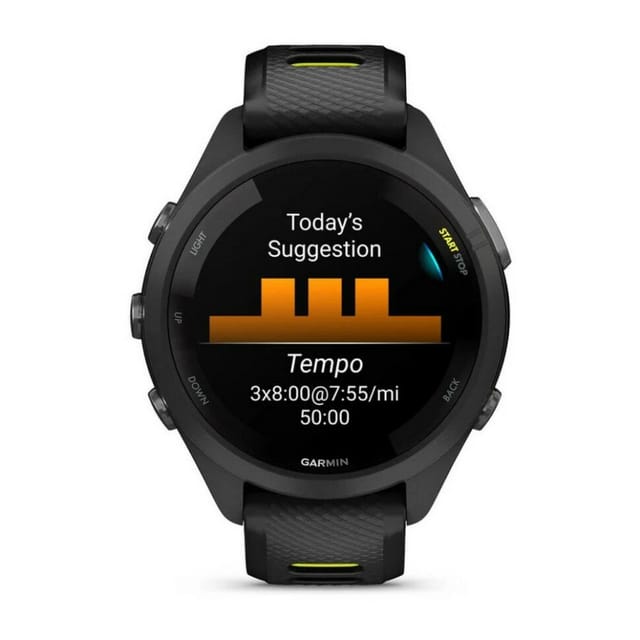 Товар Часы Garmin FORERUNNER 265S черный с черным ремешком 010-02810-13