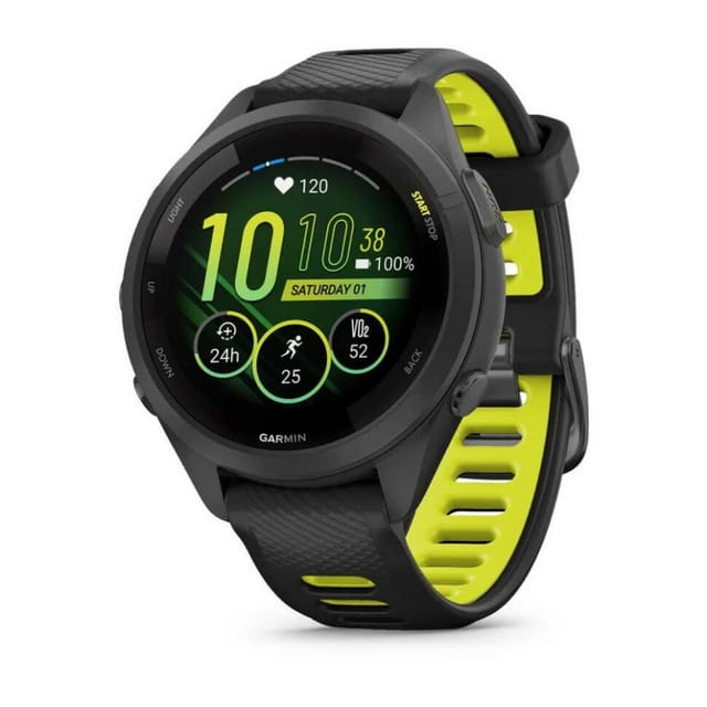 Товар Часы Garmin FORERUNNER 265S черный с черным ремешком 010-02810-13