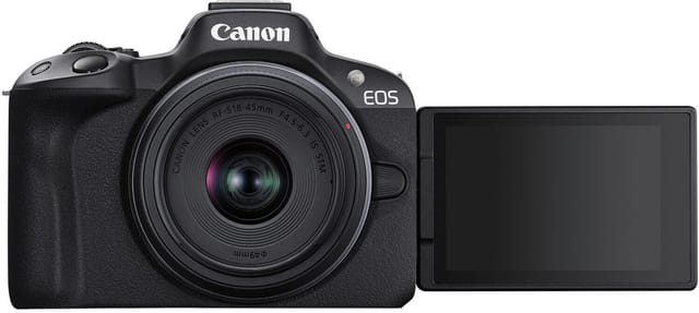 Товар Беззеркальный фотоаппарат Canon EOS R50 kit ( RF-S 18-45mm IS STM), черный [5811c031]
