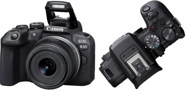 Товар Беззеркальный фотоаппарат Canon EOS R10 kit ( Canon RF-S 18-45mm f/4.5-6.3 IS STM), черный [5331c009]