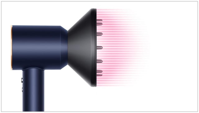 Товар Фен Dyson Supersonic HD08 , prussian blue/rich copper (c кейсом) ( Переходник в подарок)