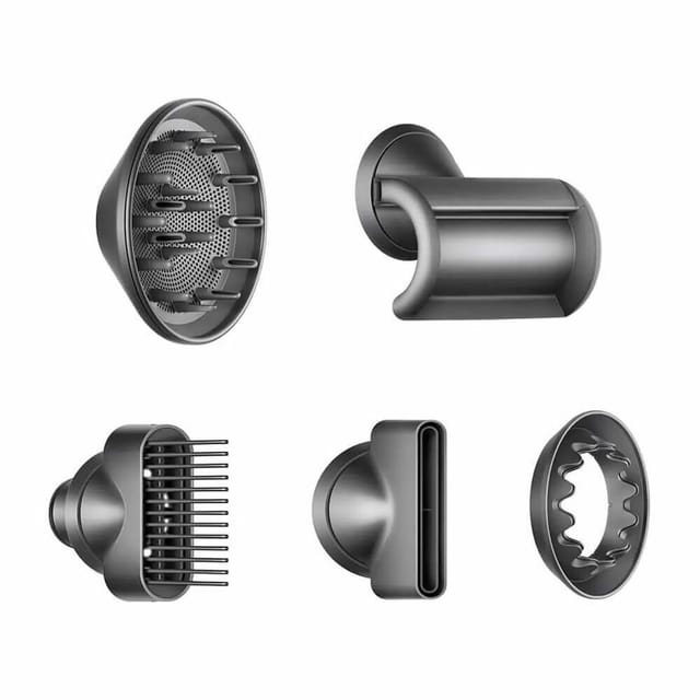 Товар Фен Dyson HD07 1600 Вт, 3 скорости, 5 насадок, Global, Iron /Fuchsia (Переходник в подарок) (без кейса)