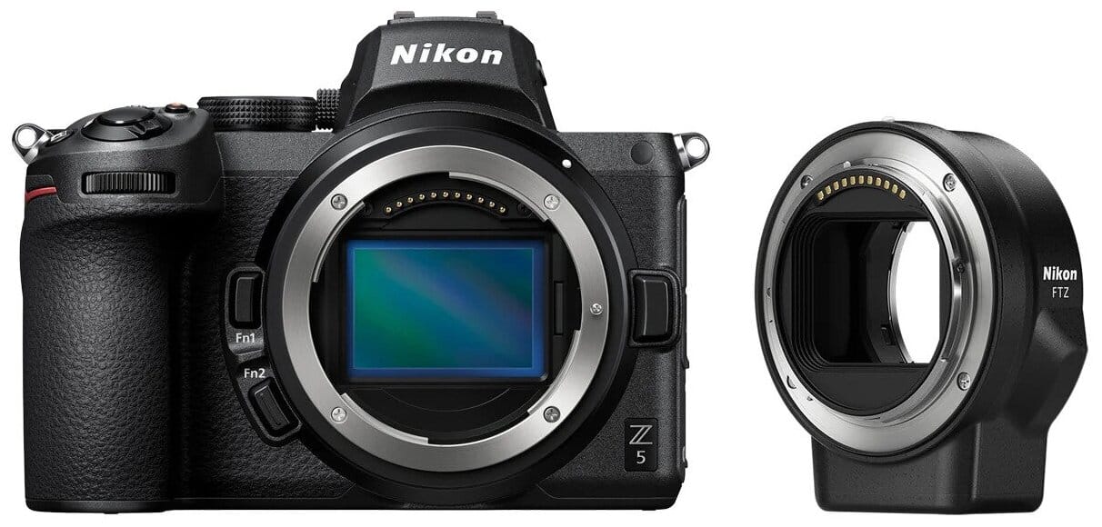 Товар Nikon Z5 Mirrorless Camera Body + FTZ Mount Adapter – Full-Frame, Z-Mount Compatibility