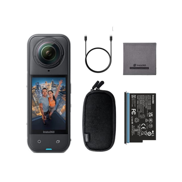 Товар Экшн-камера Insta360 X5, водонепроницаемая, 360° 8К, 72 МП, 4К60 fps, HDR