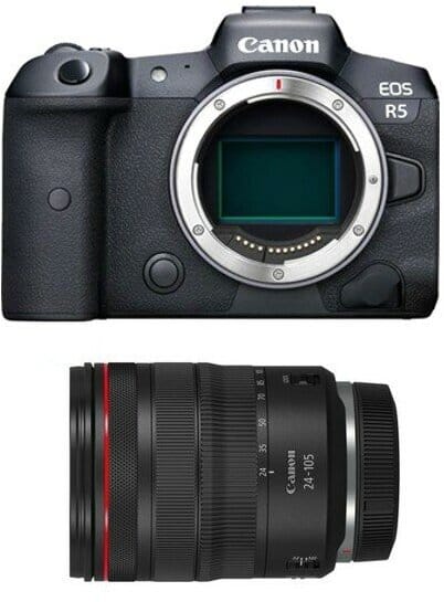 Товар Фотоаппарат беззеркальный Canon EOS R5 Kit RF 24-105mm F4L IS USM